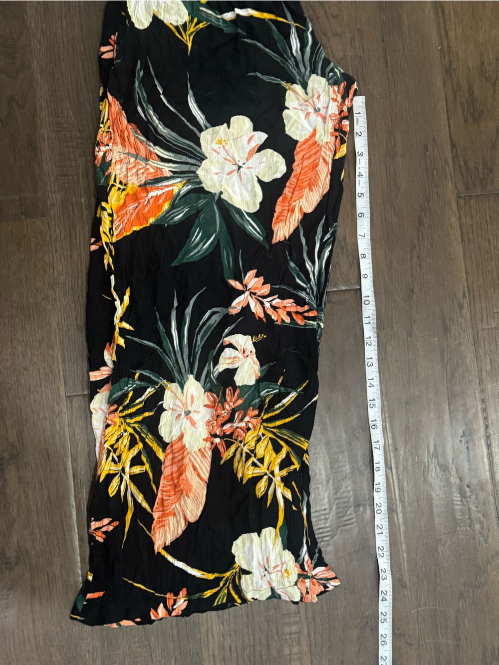 Patrons of Peace Black Tropical Strapless Wide-Leg Jumpsuit - Picture 9 of 9